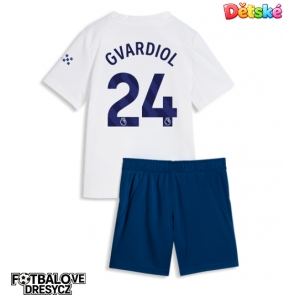 Manchester City Josko Gvardiol #24 Dětské Alternativní dres komplet 2026-27 Krátký Rukáv (+ trenýrky)